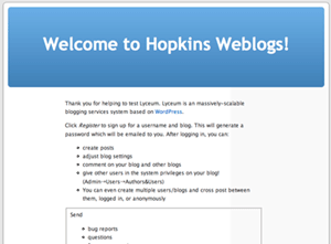 Hopkins Weblogs