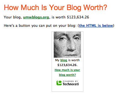 UMW Blogs Worth