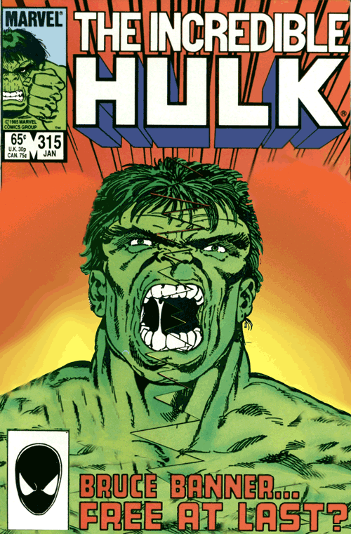 Image of Hulk Comic Book cover animated GIF