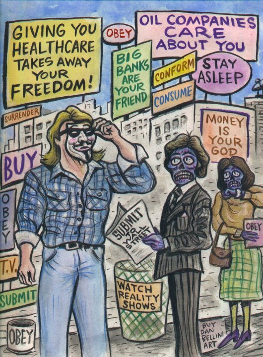 Occupy Movement themed They Live!