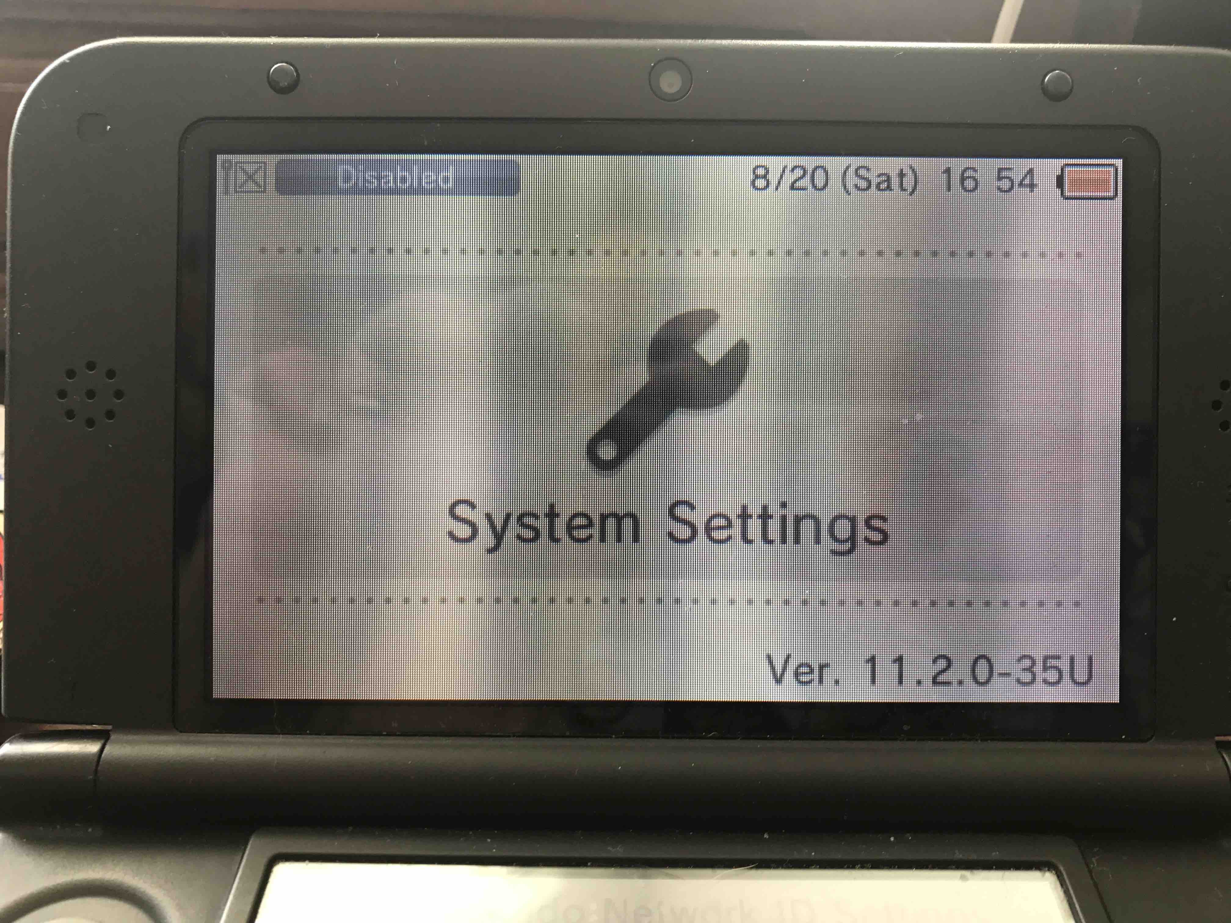 Region unlock. Nintendo DS settings.