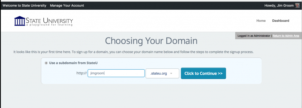 When you are choosing a domain, who are using WHMCS