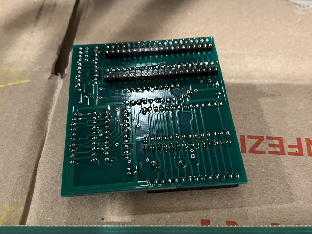 image of Underside of 8085 daughter board chip set