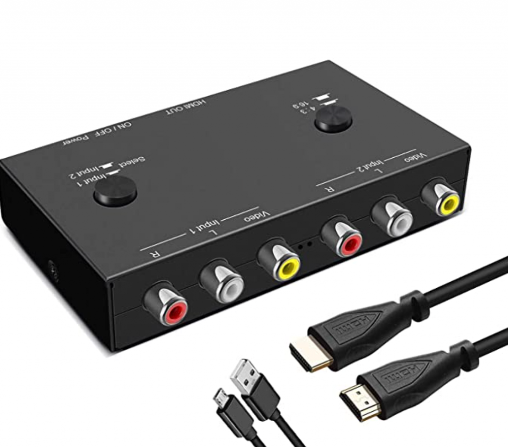 Image of 2x RCA switcher to HDMI Out