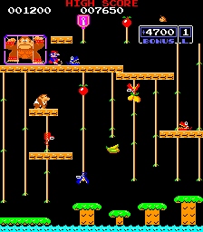 Image of Donkey Kong Jr. Screenshot without the shakes