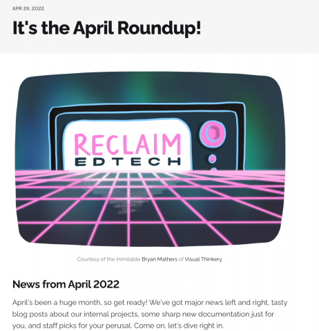 Image of April's Roundup