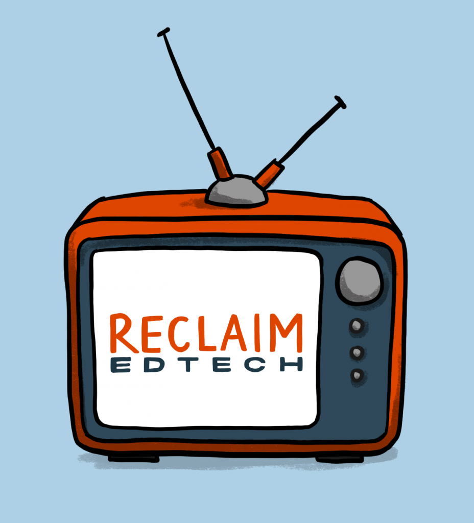 Image Image of TV with Reclaim EdTech on screen