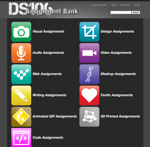 Image of ds106 assignment bank