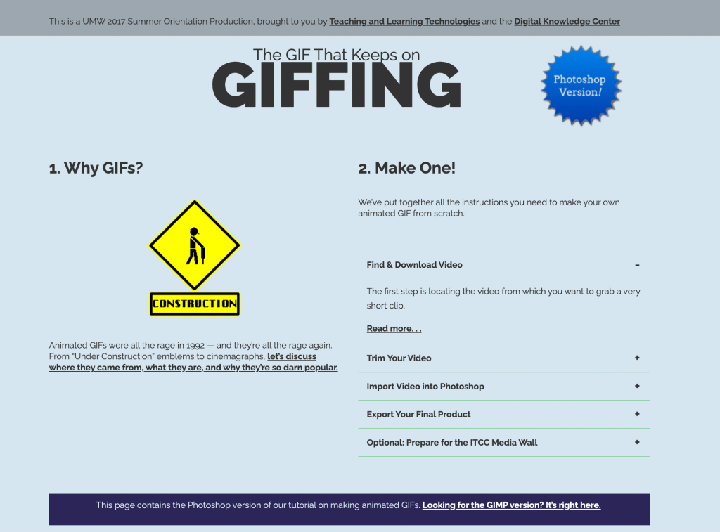 Image of Giffing.net site