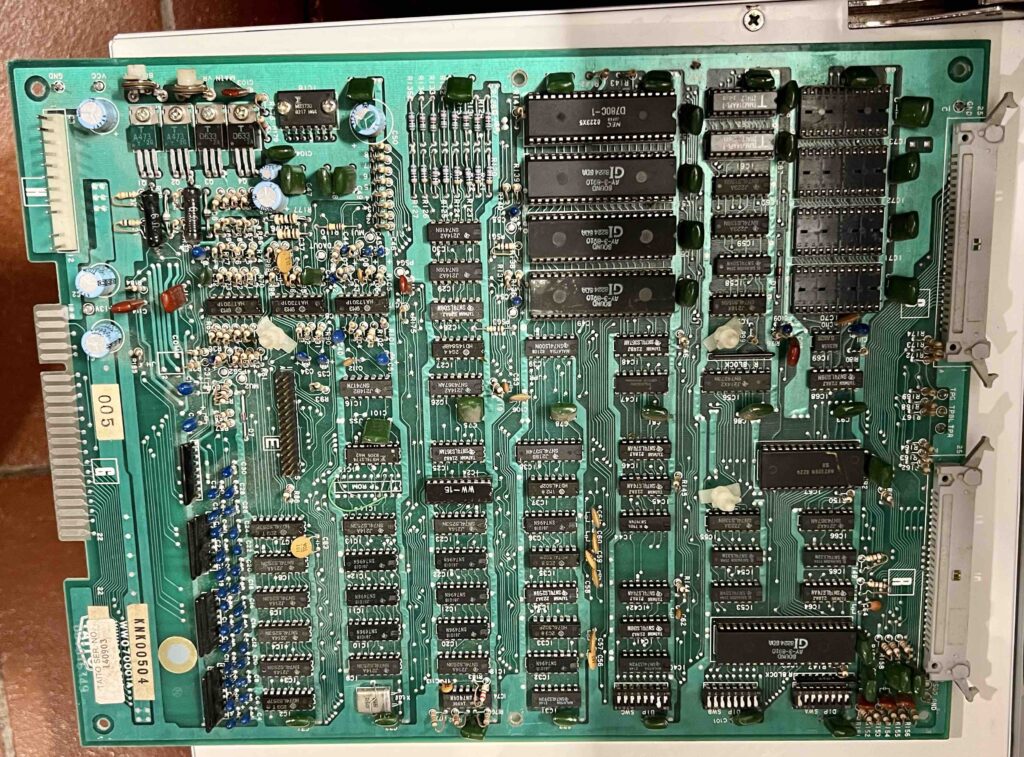 Image of the Taito game board for Elevator Action that has the Sound Z80 that needs to be replaced