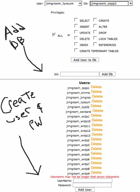 Screenshot of MySQL Databases 3